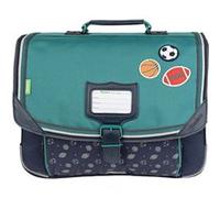 Tann's - Cartable 38cm Les Fantaisies Alexandre vert - Broderies ballons basket foot rugby - Cartable scolaire garçon 2 soufflets - CP CE1 CE2