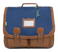 Tann's - Cartable 41cm ""Nils"" bleu/camel - 13893