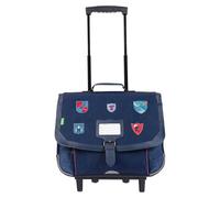 Tann's – Cartable à roulettes Lancelot 38 cm (38×37×20 cm) Bleu