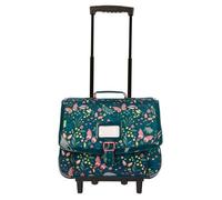 Tann's - Cartable à roulettes 38cm ""Romane"" vert - 12893