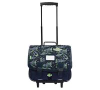 Tann's - Cartable à roulettes 41cm Ilyès - Imprimé Espace et fusées - Cartable Trolley garçon 2 Soufflets - CE2 CM1 CM2