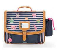 Cartable - TANN'S - Océane - 38 x 31 x 15 cm - Bleu - Poche à gourde amovible