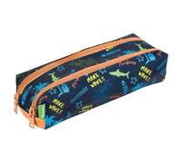 Tann's Trousse garçon Sevan double Bleu – 23 x 6 x 9 cm