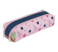 Tann's Trousse double Les Fantaisies Caroline – Rose – 23 x 6 x 9 cm