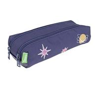 Tann's - Trousse double Louna Bleu - Broderies étoiles brillantes - 2 compartiments