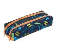 Tann's - Trousse double "Sevan" bleu - 23 x 6 x 9 cm - Bleu Bleu G