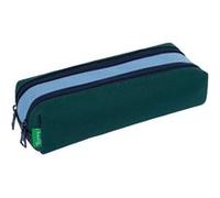 Tann's - Trousse double "Valentin" bleu/vert - 23 x 6 x 9 cm - Vert Vert