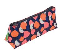 Tann's - Trousse Triangle Sofia Rose - Imprimé Pommes d'amour et Pompon - Fourre-Tout Scolaire Fille Simple - Toutes Classes