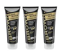 TannyMaxx Lot de 3 lotions bronzantes marron Super Black 125 ml