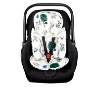 TANOFAR Support de tête 2 en 1 pour siège auto pour bébé - Insert de siège auto pour nouveau-né fille garçon - Coussin de soutien extra doux pour siège auto, poussette, balançoire, animal blanc