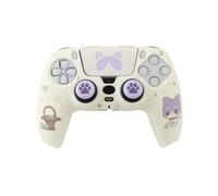 TANOOKI Combo Pack Maneki, Skin Manette PS5, Coque Rigide + Grips + Sticker Touchpad pour DualSense, Chat Cute, Kit Accessoires Playstation 5