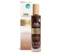 TanOrganic Lotion Autobronzante 100ml | Autobronzant Naturel et Bio pour Visage & Corps | Vegan et Sans Traces avec Aloe Vera & Huile d'Argan