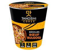 TANOSHI - Cup Bœuf Bulgogi - Nouilles Instantanées Coréennes - 65 g