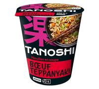 TANOSHI - Cup Bœuf Teppanyaki - Nouilles Instantanées Japonaises - 65 g