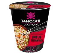 TANOSHI - Cup Nouilles Instantanées Bœuf Teppanyaki - Nouilles Japonaises Instantanées - 1 Personne - 65 g