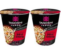TANOSHI - Cup Nouilles Instantanées Bœuf Teppanyaki - Nouilles Japonaises Instantanées - 1 Personne - 65 g