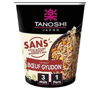 TANOSHI - Cup Nouilles Instantanées Saveur Bœuf Gyudon - Nouilles Japonaises Instantanées - 1 Personne - 64 g