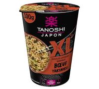 TANOSHI - Cup Nouilles japonaises instantanées - Saveur Bœuf Yakiniku - Cup XL - 100 g - Pour 1 personne