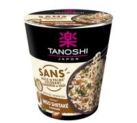 TANOSHI Cup Nouilles japonaises instantanées - Saveur Miso Shiitaké et Wakamé - 64 g - Pour 1 personne