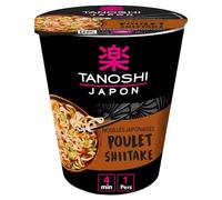 TANOSHI Cup Nouilles japonaises instantanées - Saveur Poulet Shitaké - 65 g - Pour 1 personne (Lot de 6)