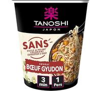 TANOSHI - Cup Nouilles Sans Color Boeuf 64G - Lot De 4 - Offre Special