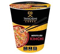 TANOSHI - Cup Nouilles Saveur Kimchi - Sans Huile De Palme - Sans Glutamate Ajouté - 1 Personne - 65 g