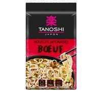 TANOSHI - JAPON - Nouilles Japonaises Instantanées Saveur Bœuf - Sans Huile De Palme - Sans Glutamate Ajouté - Pour 1 personne - Prêt en 3 min - 85 g - lot de 10 (total de 850 g)