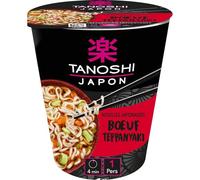 TANOSHI - Nouilles Cup Boeuf Teppanyaki, 65G - Lot De 4