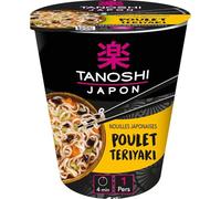 TANOSHI - Nouilles Cup Poulet Teriyaki Savoureuses, Plat Asiatique Prêt en 3 min, 65 g