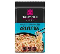 TANOSHI - Nouilles Instantanées Japonaises Blé Crevettes - Prêtes en 3 Minutes - Sans Huile de Palme, Sans Colorant - 85 g