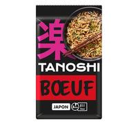 TANOSHI Nouilles Japonaises Instantanées - Bœuf - 3 Minutes Préparation - Sans Glutamate - Ramen Saveur Authentique - 85g