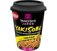 TANOSHI - Nouilles Japonaises Wok, Saveur Authentique et Texture Fondante, Bol 90g - Le Lot De 4