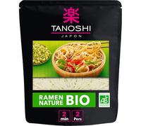 TANOSHI Nouilles Ramen Nature Bio - 340 g - Précuites, Sans Glutamate Ajouté, Sans Huile de Palme - Sachet Refermable - Certifié Agriculture Biologique - Lot de 3