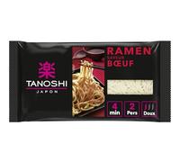 TANOSHI Nouilles Ramen Saveur Bœuf 360g - Précuites en 4 Minutes pour 2 Personnes, Format Wrap - Lot de 3