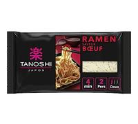 TANOSHI - Nouilles Ramen Saveur Bœuf Authentique, Texture Fondante, Richesse Aromatique, Sachet 360g - Lot De 3