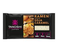 TANOSHI - Nouilles Ramen Savoureuses au Soja Caramel, Saveurs Asiatiques, Sachet 360g