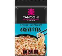 TANOSHI - Nouilles Saveur Crevettes, Pâtes de Blé Légères et Gourmandes (Paquet 85g) - lot de 6 - Vendu par Lot