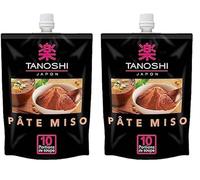 TANOSHI - Pâte Miso Japonaise pour Soupes et Plats - Condiment Traditionnel Fermenté - 1 Gourde Refermable - 150 g (Lot de 2)