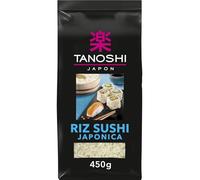 TANOSHI - Riz Sushi Japonica Authentique et Savoureux, Paquet 450g - Lot de 3