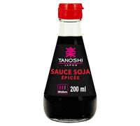 TANOSHI - Sauce Soja Epicée - Sans Glutamate Ajouté - Flacon Pratique - Flacon de 200 ml