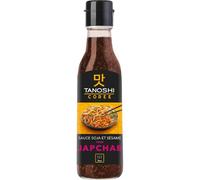 TANOSHI Sauce Soja et Sésame pour Japchae 225 ml - Authentique Corée, Bouteille Verre - Lot de 3