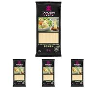 TANOSHI - Somen à Cuire - Nouilles Japonaises - Pour 4 Personnes - Préparation en 3 min - 400 g (Lot de 4)