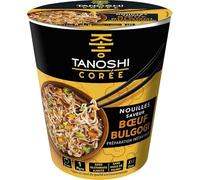 TANOSHI - Tanoshi Cup Nouilles saveur Bulgogi - Prêt en 3 minutes - 65g - Découvrez l'Asie en un instant! - Lot De 6 - Vendu Par Lot