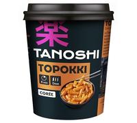 TANOSHI - Topokki Doux Corée - Sauce Sucrée délicate - Bâtonnets de Riz - Cup Pratique prêt en 4 Min - 175g