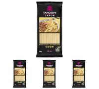 TANOSHI - Udon à Cuire - Nouilles Japonaises - Pour 4 Personnes - Préparation en 10 min - 400 g (Lot de 4)