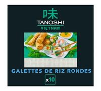 TANOSHI VIETNAM - 10 Galettes De Riz - Pour Réaliser des Rouleaux de Printemps, des Nems et Raviolis - 100 G