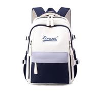 Tanou Sac à dos scolaire pour filles adolescentes, grands sacs à dos scolaires pour fille de 9 à 16 ans, élégant sacs à dos pour institut en nylon, bleu