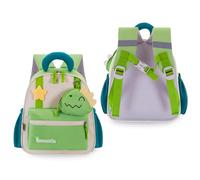 Tanou Sac Maternelle Garçon - Cartable Enfant Léger avec Sangle de Poitrine - Sac d'École pour Crèche et Maternelle, 2 à 5 Ans