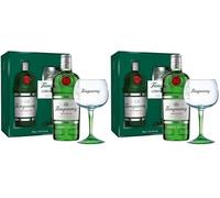 Tanqueray London Dry Gin Coffret 1 Verre 70cl 43.1% (Lot de 2)
