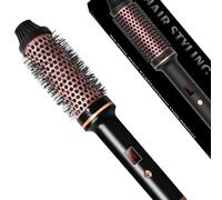 TANSHINE 38mm Brosse Chauffante Brushing, Thermique Thermal Brush, One-Step Brosse Ronde, Lissante pour Cheveux, Doseur de Volume, Céramique Tourmaline Lonique Réglable Fer à Friser Boucler